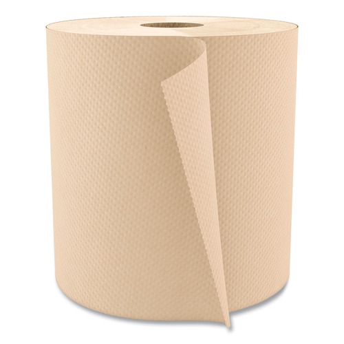Just Launched | Boardwalk B6256 NonPerforated 1-Ply 800 ft. Hardwound Paper Towels - Natural (6/Carton) image number 0