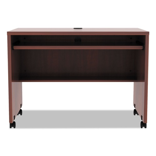 Office Desks & Workstations | Alera ALEVA204224MC Valencia Series 41.38 in. x 23.63 in. x 30 in. Mobile Workstation Desk - Medium Cherry image number 0