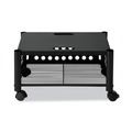 Office Desks & Workstations | Vertiflex VF52009 21.5 in. x 17.88 in. x 11.5 in. 90 lbs. Capacity 2 Shelves Metal Underdesk Machine Stand - Black image number 0