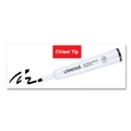 Washable Markers | Universal UNV43655 Broad Chisel Tip Dry Erase Marker Value Pack - Black (36/Pack) image number 5