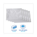 Trash & Waste Bins | Boardwalk H7658TWK 38 in. x 58 in. 60 gal. 0.9 mil Linear Low Density Industrial Can Liners - White (100/Carton) image number 2