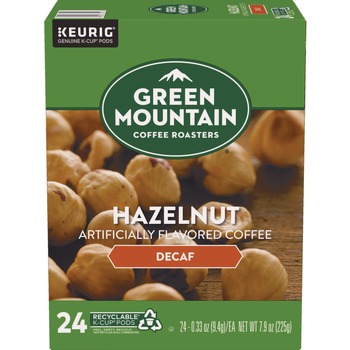 Green Mountain Coffee 5000330143 Coffee K-Cups - Hazelnut Decaf (24/Box)