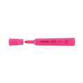 Highlighters | Universal UNV08865 Fluorescent Ink Chisel Tip, Desk Highlighters - Pink (1 Dozen) image number 4