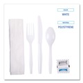 Cutlery | Boardwalk BWKFKTNSMWPSWH 6-Piece Condiment/Fork/Knife/Napkin/Teaspoon Cutlery Kit - White (250/Carton) image number 5