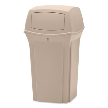 Rubbermaid Commercial FG843088BEIG Ranger 35-Gallon Fire-Safe Structural Foam Container - Beige