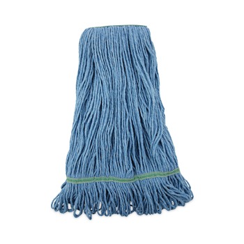 Boardwalk BWK502BLNB Super Loop Wet Cotton/Synthetic Mop Head - Medium, Blue