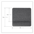 Mouse Pads & Wrist Support | Allsop 32311 11.8 in. X 11.6 in. Premium Plush Mouse Pad - Gray image number 2