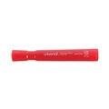 Permanent Markers | Universal UNV07052 Broad Chisel Tip Permanent Marker - Red (1 Dozen) image number 2