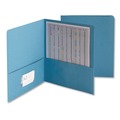 Just Launched | Smead 87852 11 in. x 8.5 in. 100-Sheet Capacity Two-Pocket Folder - Blue (25/Box) image number 0