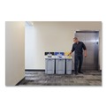 Trash & Waste Bins | Rubbermaid Commercial 2171554 Slim Jim 33 gal 1-Stream Landfill Resin Recycling Station - Gray image number 3