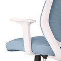 Office Chairs | Alera ALEWX42BME24 17.09 in. to 20.83 in. Seat Height Up to 275 lbs. Wessex Ergonomic Fabric Mesh Swivel Task Chair - Seafoam Seat/Back, White Base image number 1