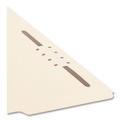 File Folders | Smead 14534 1/3-Cut Tabs Assorted 0.75 in. Expansion 1 Fastener Letter Size Top Tab Fastener Folders - Manila Exterior (50/Box) image number 4