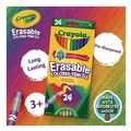 Pencils | Crayola 682424 3.3 millimeter 2B Erasable Color Pencil - Assorted Lead and Barrel Colors (24/Box) image number 4