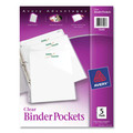 Sheet Protectors | Avery 75243 9.25 in. x 11 in. 3-Hole Punched Binder Pockets - Clear (5/Pack) image number 0