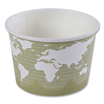 Eco-Products EP-BSC16-WA 16 oz. World Art Renewable and Compostable Food Container (500/Carton)