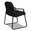Office Chairs | HON H2093.CU10.T 23.25 in. x 28 in. x 36 in. Pillow-Soft 2090 Series Fabric Upholstery Guest Arm Chair - Black image number 4