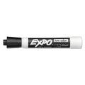 Washable Markers | EXPO 80001A Broad Chisel Tip Low-Odor Dry-Erase Marker - Black (1 Dozen) image number 2