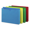 File Folders | Smead 75673 Straight Tab Letter Size Colored File Jackets with Reinforced Double-Ply Tab - Assorted Colors (50/Box) image number 0