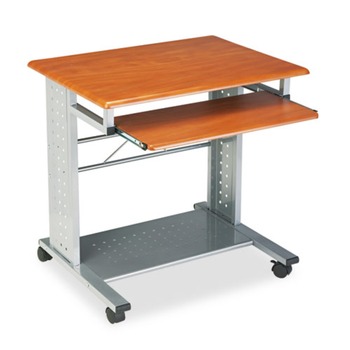  | Mayline 945MEC Empire 29.75 in. x 23.5 in. x 29.75 in. Mobile PC Cart - Medium Cherry/Silver