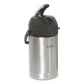 Food Service | BUNN 32125.0000 2.5 Liter Lever Action Airpot - Stainless Steel/Black image number 0