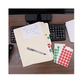 Labels | Universal UNV40103 0.75 in. Diameter Self-Adhesive Removable Color-Coding Labels - Red (28/Sheet, 36 Sheets/Pack) image number 6
