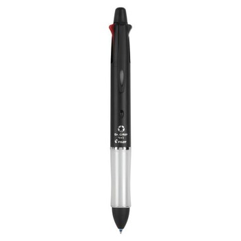 Pilot 36220 Dr. Grip 4 Plus 1 Multi-Color 0.7mm/0.5mm Ballpoint Pen/Pencil - Black/Blue/Green/Red Ink/Black Barrel
