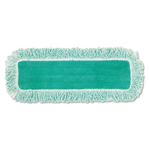  | Rubbermaid Commercial FGQ41800GR00 18 in. Microfiber Dust Pad with Fringe - Green (6/Carton) image number 0