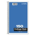 Notebooks & Pads | Oxford 65362 9.5 in. x 6 in. Sheets 3-Subject Medium/College Rule Coil-Lock Wirebound Notebook - Randomly Assorted Cover Color image number 2