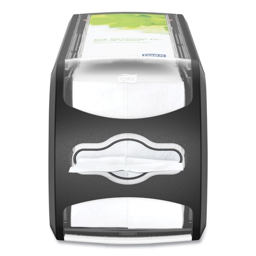Paper Towel Holders | Tork 7432000 Xpressnap Fit 4.8 x 12.8 x 5.6 Countertop Napkin Dispenser - Black image number 0