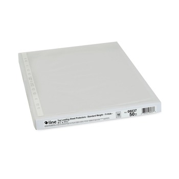 JUST LAUNCHED | C-Line 08037 2 in. x 11-3/4 in. x 8-1/4 in. Standard Weight Poly Sheet Protector, Clear (50/Box)