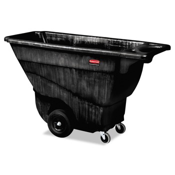 Rubbermaid Commercial FG9T1400BLA 101-Gallon Structural Foam Tilt Truck with 850-lb. Capacity - Black