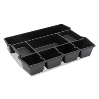 DESK ACCESSORIES AND OFFICE ORGANIZERS | Universal UNV20120 8 Compartments 14.88 in. x 11.88 in. x 2-1/2 in. Plastic High Capacity Drawer Organizer - Black