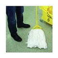 Just Launched | Boardwalk BWK8003 Enviro Clean Looped Mop Head With Tailband - Large, White (12/Carton) image number 8