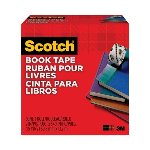 Back to School Sale | Scotch 845 2 in. x 15 yds 3 in. Core Book Tape - Clear (1-Roll) image number 0