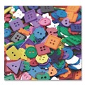 Arts & Crafts Supplies | Creativity Street PAC6120 1 lb Plastic Button Assortment - Assorted Colors/Shapes/Sizes (1/Pack) image number 3