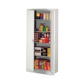 Office Filing Cabinets & Shelves | Alera CM7824LG 36 in. x 24 in. x 78 in. Assembled High Storage Cabinet with Adjustable Shelves - Light Gray image number 2