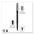 Pens | uni-ball 60153 0.5 mm Stick Roller Ball Pen - Blue Ink/Black/Blue Barrel/Extra-Fine (1-Dozen) image number 2