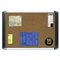 Bulletin Boards | MasterVision MVI030501 36 in. x 24 in. Tech Cork Board - Tan Surface/Silver/Black Aluminum Frame image number 3