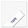 Tapes | Brother P-Touch TZEFA3 0.47 in. x 9.8 ft. TZ Industrial Series Fabric Iron-On Tape - Navy on White image number 2