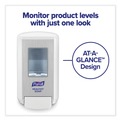 Soap Dispensers | PURELL 5130-01 CS4 4.88 in. x 8.8 in. x 11.38 in. 1,250 mL Push-Style Soap Dispenser - White (1/Carton) image number 3