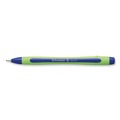 Pens | Schneider 190003 0.8 mm Xpress Fineliner Porous Point Stick Pen - Medium/Blue Ink/Blue/Green Barrel (10/Box) image number 4