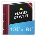 Notebooks & Pads | Boorum & Pease 21-300-R 10.13 x 7.78 Sheets Single-Page Record-Rule Extra-Durable Bound Book - Black/Maroon/Gold Cover image number 1