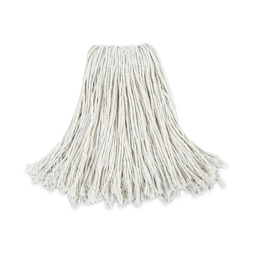  | Boardwalk BWK2024CCT #24 Cut-End Cotton Wet Mop Head - White (12/Carton) image number 0
