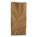Paper Bags | General 18406 35 lbs. Capacity 6 in. x 3.63 in. x 11.06 in. #6 Grocery Paper Bags - Kraft (1-Bundle) image number 0