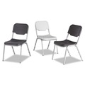 Office Chairs | Iceberg 64111 Rough n Ready 17.5 in. Seat Height Supports Up to 500 lbs. Stack Chair - Black Seat/Back/Base (4/Carton) image number 1