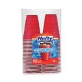 Cups and Lids | Hefty C21895 18 oz. Easy Grip Disposable Plastic Party Cups - Red (400/Carton) image number 0