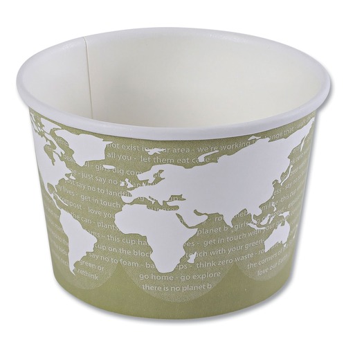  | Eco-Products EP-BSC16-WA 16 oz. World Art Renewable and Compostable Food Container (500/Carton) image number 0