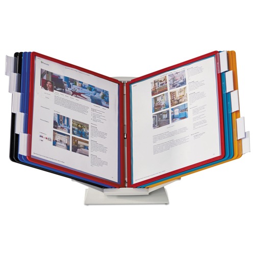 Desktop Organizers | Durable 551500 10 Panels VARIO Pro Legal Desktop Reference System - Assorted Borders and Panels image number 0