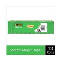 Tape Dispensers | Scotch 810K12-C19 1 in. Core Plastic Clip Dispenser Value Pack - Charcoal (12/Pack) image number 1