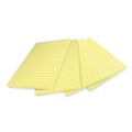Sticky Notes & Post it | Post-it Notes Super Sticky 4621R-4SSCY 4 in. x 6 in. Ruled 100 Percent Recycled Paper Super Sticky Notes - Canary Yellow (4-Pads/Pack) image number 2